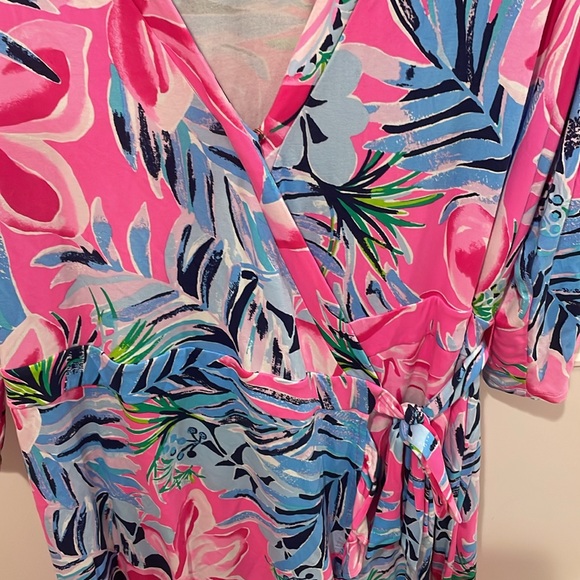 Lilly Pulitzer Wrap Style Dress XL - Picture 2 of 3